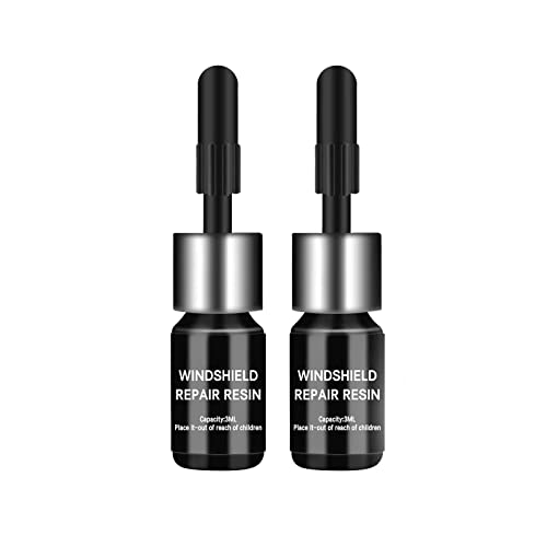 EARTHLY PRODUCTS Automotive Glass Windshield Repair Kit Windshield Crack Repair Kit: Homemade Windscreen Tool for Repairing Chips, Cracks, and Star-Shaped Cracks (Pack of 2)