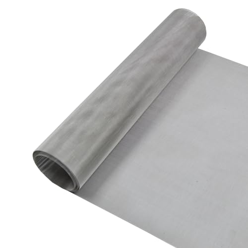 YAGJIA 304 Stainless Steel Mesh 100Mesh, 15.7'x47.2'(40x120cm) Metal Mesh Screen, Woven Fine Wire...