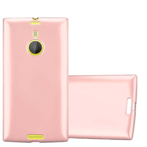 Cadorabo Funda para Nokia Lumia 1520 en Metallic Oro Rosa   Cubierta Proteccíon de Silicona TPU Delgada e Flexible con Antichoque   Gel Case Cover Carcasa Ligera