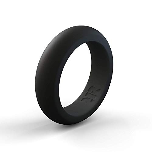 Women's Black Silicone Wedding Ring