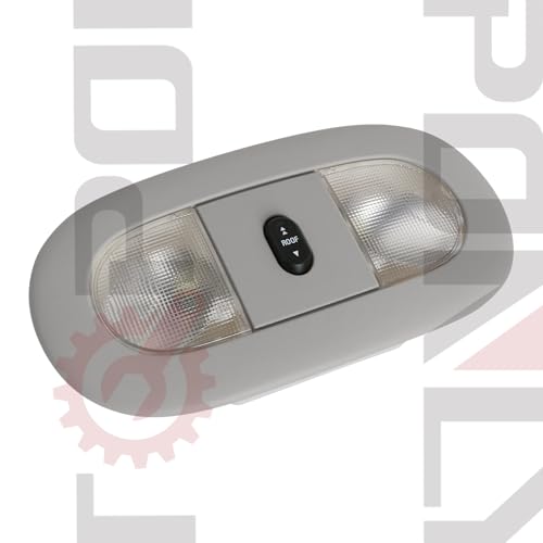 Image of TQPONLY Overhead Console LED Dome Map Light Lamp,for 2004-2008 Ford F150 Extended Cab /SuperCrew Interior Lights with Sunroof Switch (Grey)