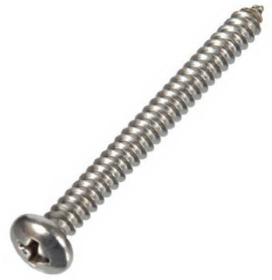 Vis en métal 14 x 1,5 Hillman Attaches 823342 pour fixations robustes - Lot de 100