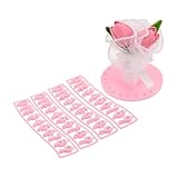 Luxshiny Temporäres Parkplatzschild Mit Tulpen-Design Universelle Halterung Für Fahrzeugnummern Dekorative Armaturenbrett-anzeige Einfache Installation Langlebige Materialien Auffällige