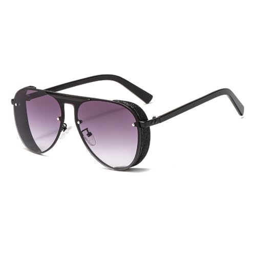 Lunettes de soleil steampunk pour hommes et femmes avec grande boîte de protection UV400