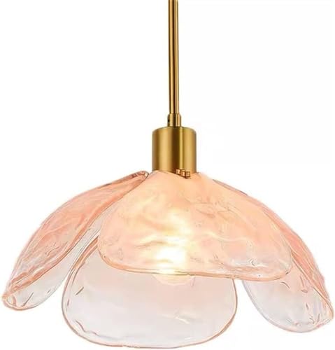 Lampe suspendue au plafond moderne fleur bleue pour illuminer votre îlot de cuisine