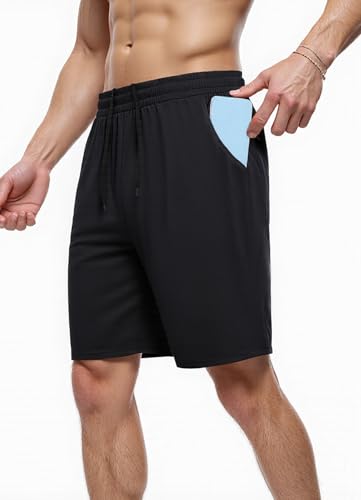 Men's Athletic Shorts.Breathable, Stretchy, Quick-Dry with Pockets2