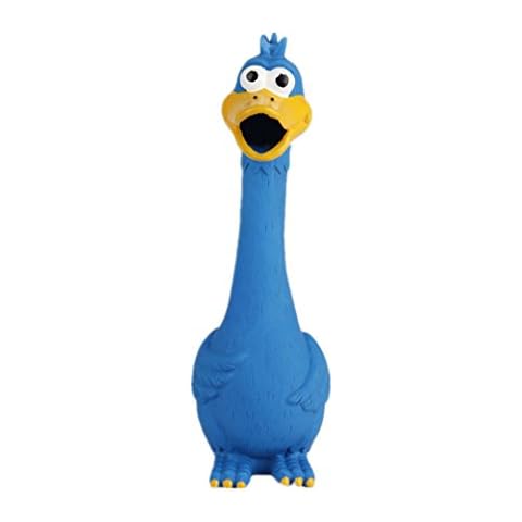 Tamu style Rubber Chicken Squeaky Dog Toys for Small, Medium or Large Pet Breeds, Play Fetch, Reduce Separation Anxiety Cover