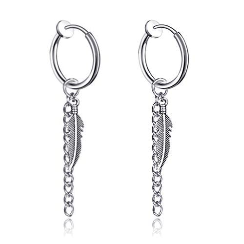 Via Mazzini Stainless Steel No-Piercing Clip-On Earrings For Men And Women (ER1830) 1 Pair (B08QZH9HZQ) Amazon Price History, Amazon Price Tracker