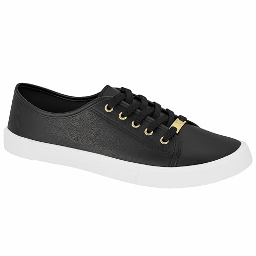Tênis Moleca Feminino Sapato Casual Napa 5296.510 - Original (Preto, BR, Adulto, Numérico, 34)