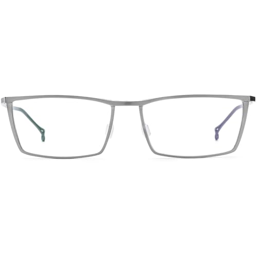 Image of FONEX Titanium Glasses Frame for Men,Square Eyewear Full Optical Eyeglasses F85641