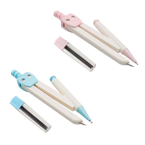 Toyvian 2Pcs Estudante de Matemática Geometria Bússola Desenho E Desenho de Bússola de Precisão para