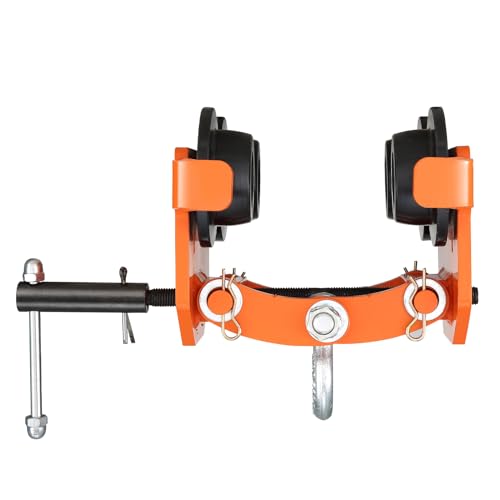 VEVOR Laufkatze 2Tonnen Tragfähigkeit Hallenkran 71–170,2mm Einstellbare Breite Kran 360x260x240mm Rollfahrwerk Doppelrad-Design Handfahrwerk für I- und H-Trägern Hallenkran Ladekran