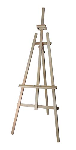 AZZAP Staffelei Holz 140cm KINDERSTAFFELEI Akademiestaffelei STANDSTAFFELEI Studiostaffelei Dreifuss Feldstaffelei