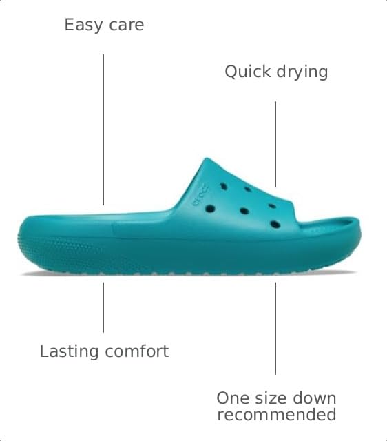 Image of Crocs Unisex Adult Classic Geometric V2 Slides
