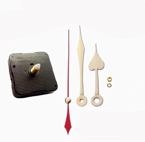 Dhorcas (#13) 1/2 Threaded Motor and Gold 3 3/4 Hands, Quartz Clock Movement Kit for Replacement