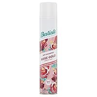 Batiste Rose Gold Dry Shampoo 350mL - Quick Hair Refresh with Radiant Rose & Freesia Scent, Instantly Refresh & Revitalise Oily Hair, Adds Volume & Texture for All Hair Types, Instant & Quick Results