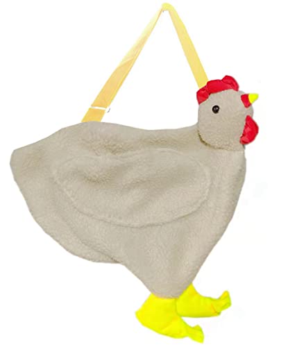 Chicken Purse Chicken Bag Fluffy Hen Crossbody Bag Plush Handbags Cartoon Shoulder bag For Women