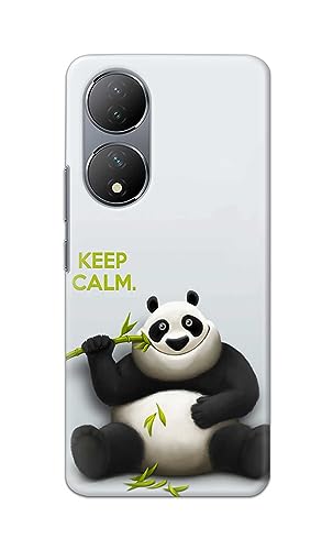 Image of PRINTFIDAA� Printed Hard Back Cover Case for Vivo T2 5G Back Cover (Cartoon Panda) -2808