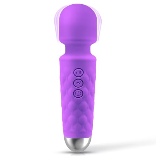 Image of Handheld Relaxation Massager to Relief Whole Body Muscle Tension and Promote Relaxation, 20-Modes & 8-speeds, Pale Purple