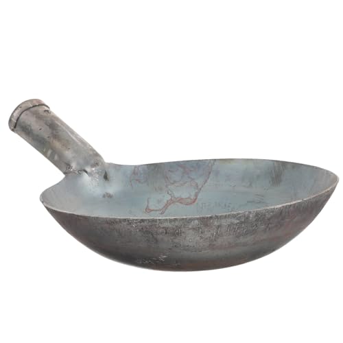 SHINEOFI Cuchara de Hierro para Estiércol Pala Multiuso Resistente para Limpieza de Jardín Herramientas para Riego y Desagüe Utensilio Duradero para Trabajo Huerto y Exteriores