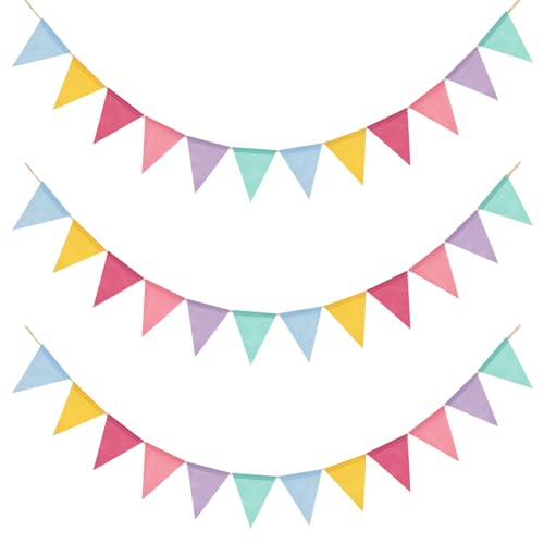 Alintor Wimpelkette Outdoor Wetterfest, Einschulung Deko, 5 Stück Girlande Geburtstag, für Regenbogen Deko, Luftschlangen, Matschküche, Spielhaus, Spielturm, Baumhaus (Kein Stoffbeutel enthalten) Alintor Wimpelkette Outdoor Wetterfest, Einschulung Deko, 5 Stück Girlande Geburtstag, für Regenbogen Deko, Luftschlangen, Matschküche, Spielhaus, Spielturm, Baumhaus (Kein Stoffbeutel enthalten)