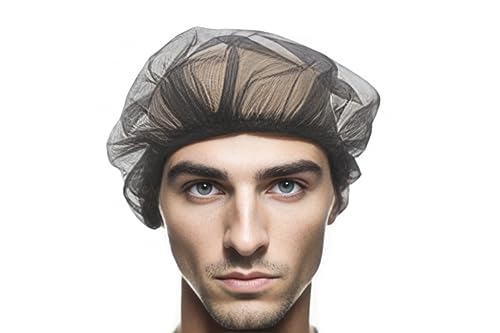 SuBaA Washable/Reusable Hairnet Head Cover Caps 2pcs (Pack of 2) - Breathable Fabric, Lightweight, Comfortable and Hygienic - (2)