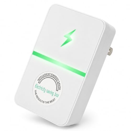 Smart Energy Saver Plug - Voltage Optimizer & Surge Protector for Home Office Reduces Electricity Bills Prevents Power Spikes Compact Plug-in Design with Overheat Protection (1PC)