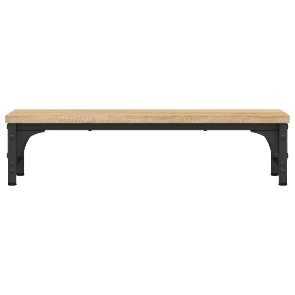 Supporto per monitor in rovere Sonoma, 55 x 23 x 14 cm, rialzo per monitor in legno, supporto ergonomico per monitor con gambe regolabili, per ufficio e scrivania