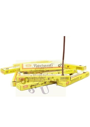 Image of SSR Panchavati Dhoop / Inscense Sticks 12 Boxes-1 Meditation and Enlightenment-Worship Temple