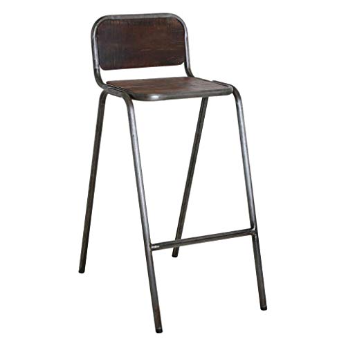 Barhocker Barstuhl Vintage Akazie und Altmetall Handmade Loft Style