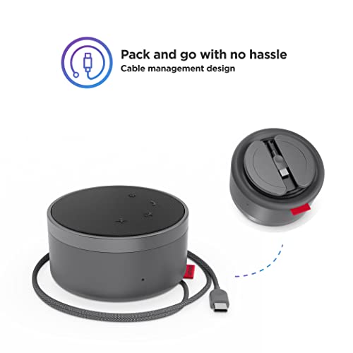 Lenovo Go Wired Speakerphone - Omni-Directional Mic - Plug-And-Play - Usb-C Connectivity - Certified For Microsoft Teams #TOP5