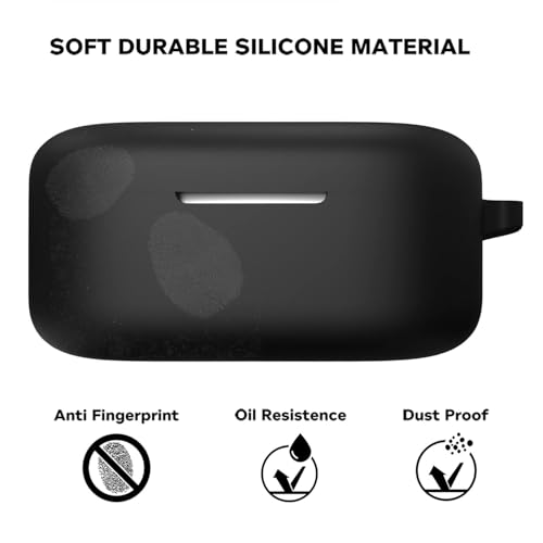 Image of Silicone Case Cover Compatible for OnePlus Nord Buds 2 Case, oneplus nord Buds 2 case Cover with Hook Oneplus Nord Buds 2 Cover with Silicone 360 Protection, Shockproof (Batman)
