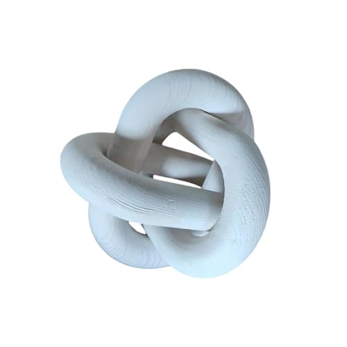 Catena a nodi in legno, catena decorativa in legno a 3 maglie, decorazione in legno, ornamento per nodo in legno, decorazione per la casa, per soggiorno, tavolino da caffè, decorazione per