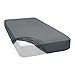 Produktbild Spannbettlaken Jersey Spannbetttuch 100% Baumwolle Bettlaken Spannbettuch Laken 28 Farben, Größe:120 x 200 cm, Farbe:Dunkelgrau