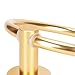 AONYAYBM Towel Ring, Hand Towel Holder for Bathroom Wall, Space Aluminum Modern Round Hand Towel Holder with Expansion Screws Hex Wrench for Bathroom, Bathroom Towel Rack Hardware Set (Gold)