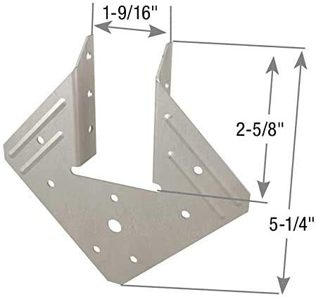 Amazon.com: USP Structural Connectors RT15-TZ Hurricane Anchor (4