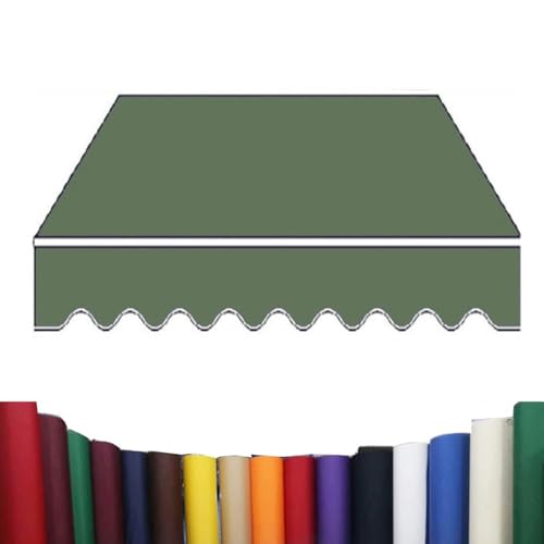 Store rétractable extérieur bâche polyester imperméable verte patio - 2