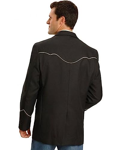 Scully Men's Retro Western Jacket - P-656Blk2