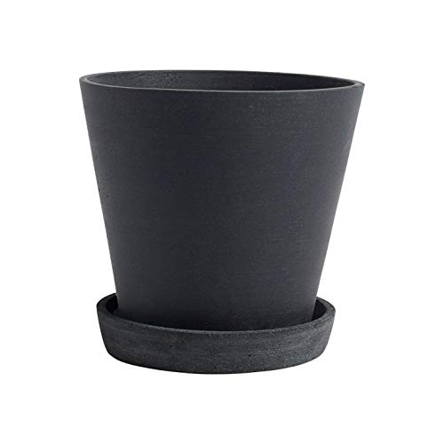 HAY Planter, Black, H 13,5cm / 14cm