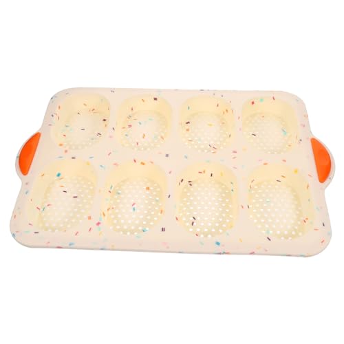 Mobestech 1 Pieza bandeja de pan Horneando hornear panes molde de pastel casero pan de molde gel de sílice Beige