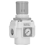 Walfront Luftdruckregler G1 -Ventil, Aluminiumlegierung, Einstellbarer Druckbereich 14, 5 Bis 123, 3 Psi für Druckluftwerkzeuge