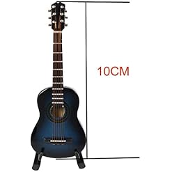 ALANO Modèle de Guitare Miniature Bleu Ornements d’instruments de Musique décoration de la Maison (G-N-10) - Les Beatles, Paul McCartney, John Lennon, RIngo Starr, George Harrison ALANO Modèle de Guitare Miniature Bleu Ornements d'instruments de Musique décoration de la Maison (G-N-10) – Image 5