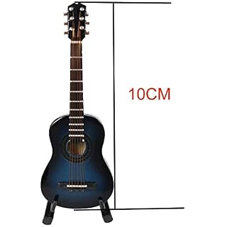 ALANO Modèle de Guitare Miniature Bleu Ornements d’instruments de Musique décoration de la Maison (G-N-10) - Les Beatles, Paul McCartney, John Lennon, RIngo Starr, George Harrison ALANO Modèle de Guitare Miniature Bleu Ornements d'instruments de Musique décoration de la Maison (G-N-10) – Image 5