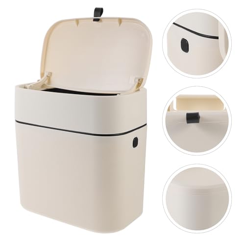Bote de basura pequeño colgante para cocina beige miniatura 6
