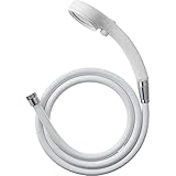SANEI(サンエイ) シャワーヘッド ホースセット レイニー 節水 手元ストップ 極細水流 ホワイト PS303-CTA-MW2