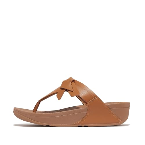 Sandale femme cuir luxe Lulu Folded-knot Fitflop aux finitions main
