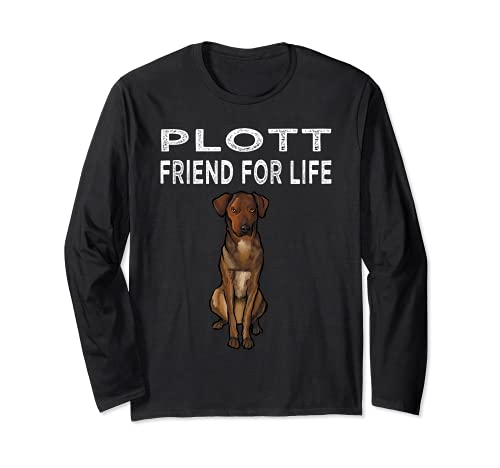 Plott Friend For Life Dog Lover Friendship Long Sleeve T-Shirt, Black
