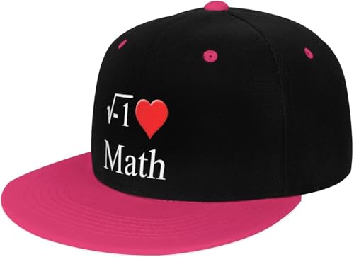 I Love Math Adult Baseball Hat Flat Top Hat Hip Hop Hat