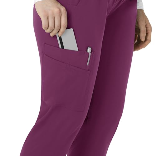 Carhartt Force Essentials Women's Maternity Jogger Scrub Pant, Wine, 3XL - image 8