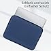 RAINYEAR 11-11,6 Zoll Laptop Hülle Schutzhülle Weiche Tragetasche Reißverschluss Tasche Cover Kompatibel mit 11,6 Zoll MacBook Air für 11 Zoll Notebook Tablet Ultrabook Chromebook(Marineblau)